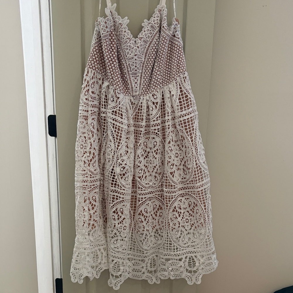 Elegant Lace Overlay Dress
